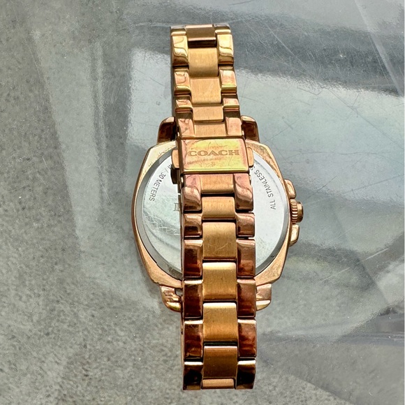 COACH Rose Gold Boyfriend Watch